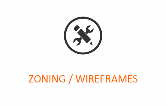 Modèle de zoning / wireframes