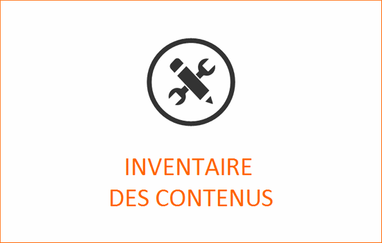 Modèle d'inventaire des contenus